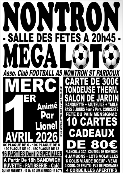 Loto FOOT 1 AVRIL 26
